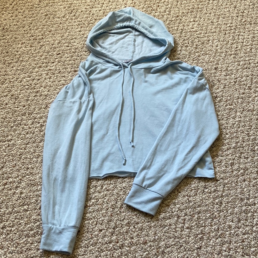 Charlotte Russe light blue hoodie S